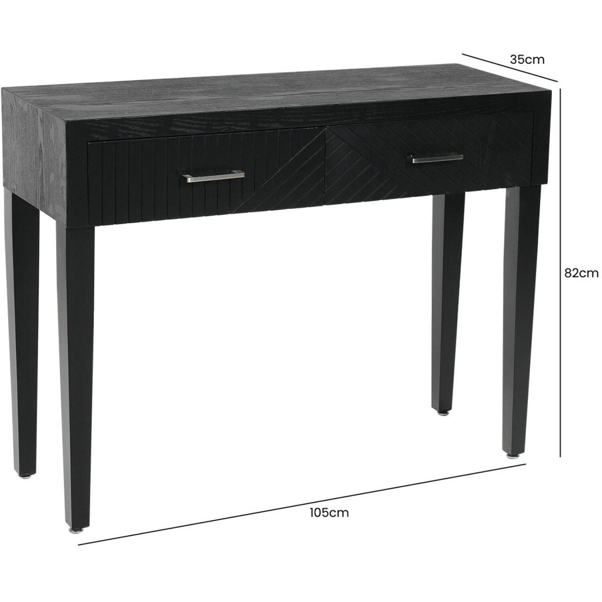 Black Console Table for Living Room Furniture, Hallway Table - Black – image 4