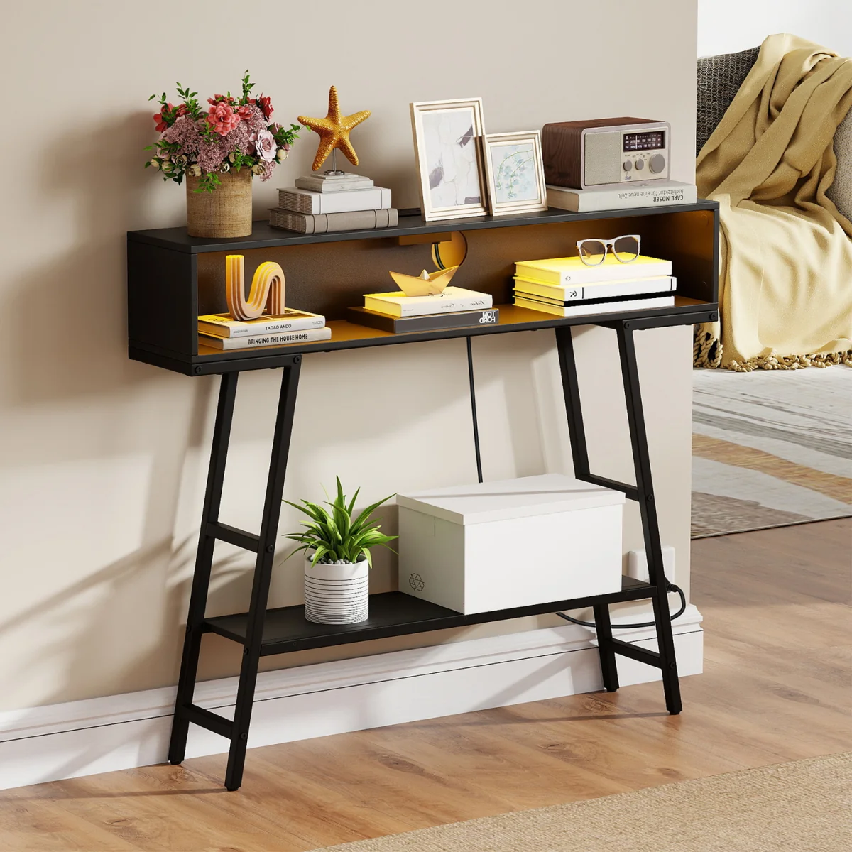 LED Charging Station Console Table – image 5
