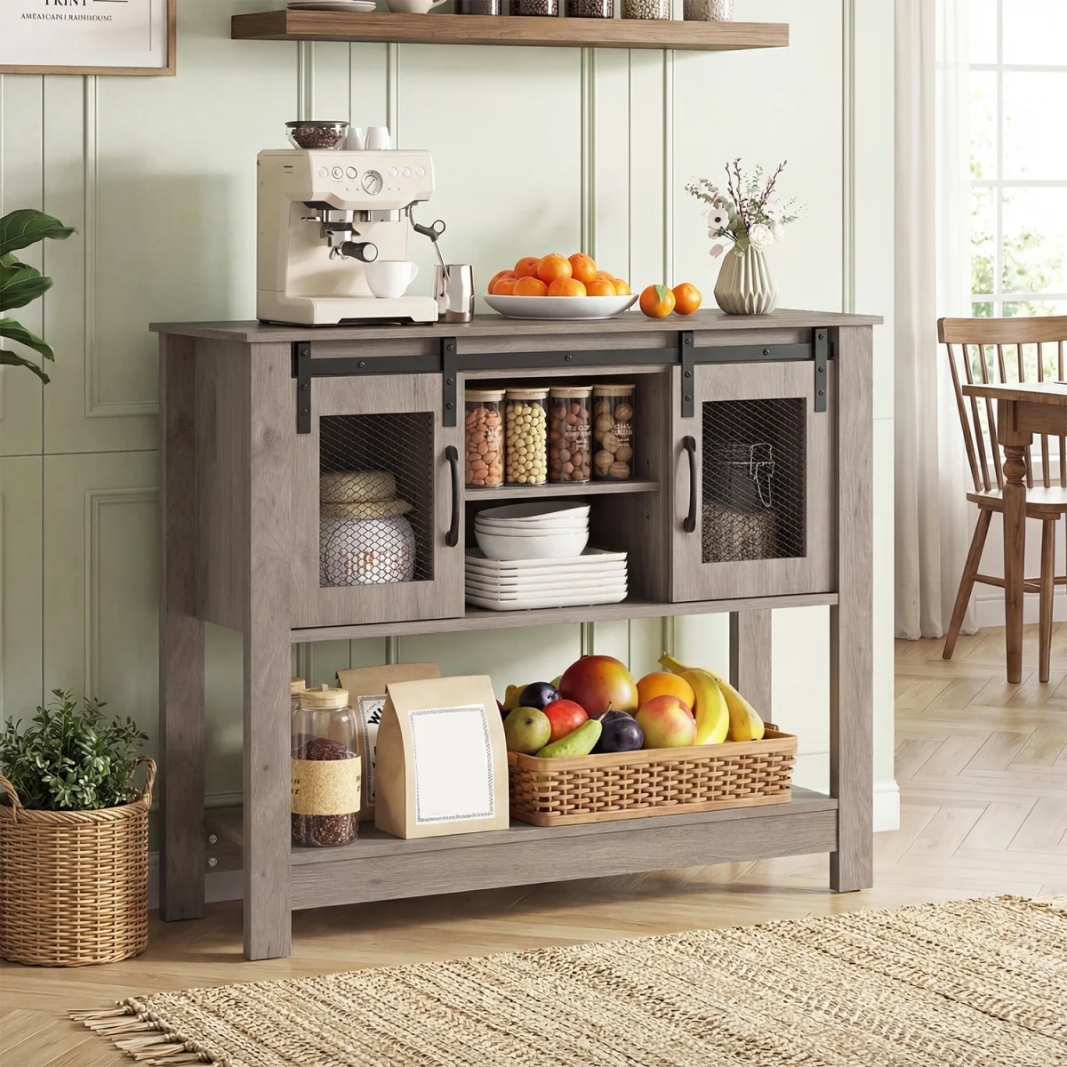 Farmhouse Entryway Storage Console Table – image 3