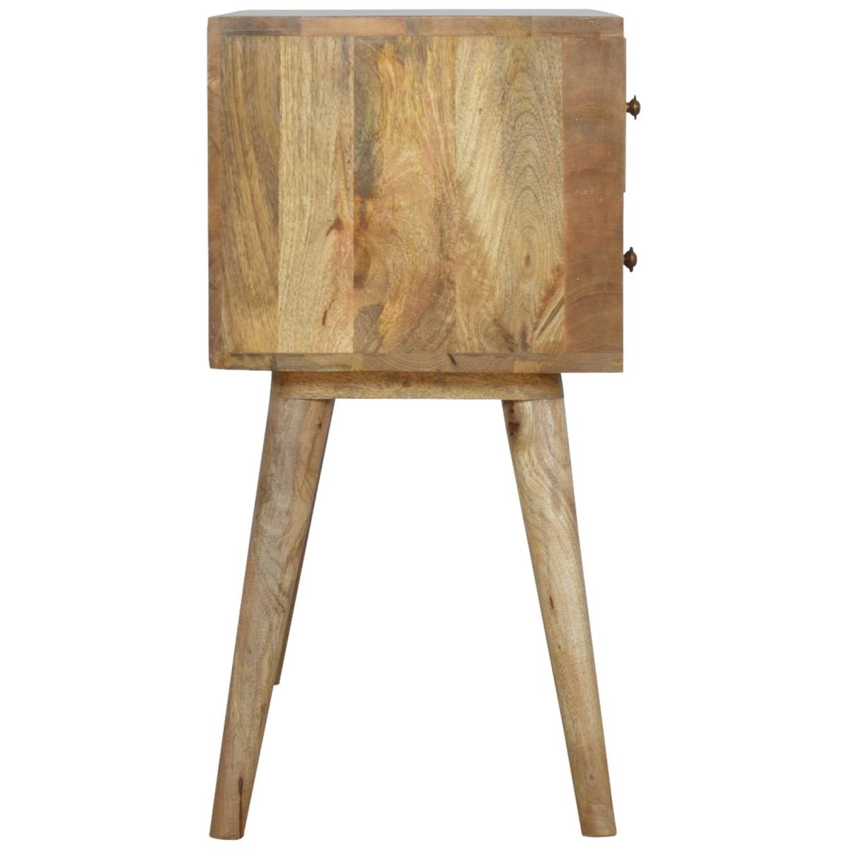 Nordic Style Console Table with 4 Drawers - Oak – image 2