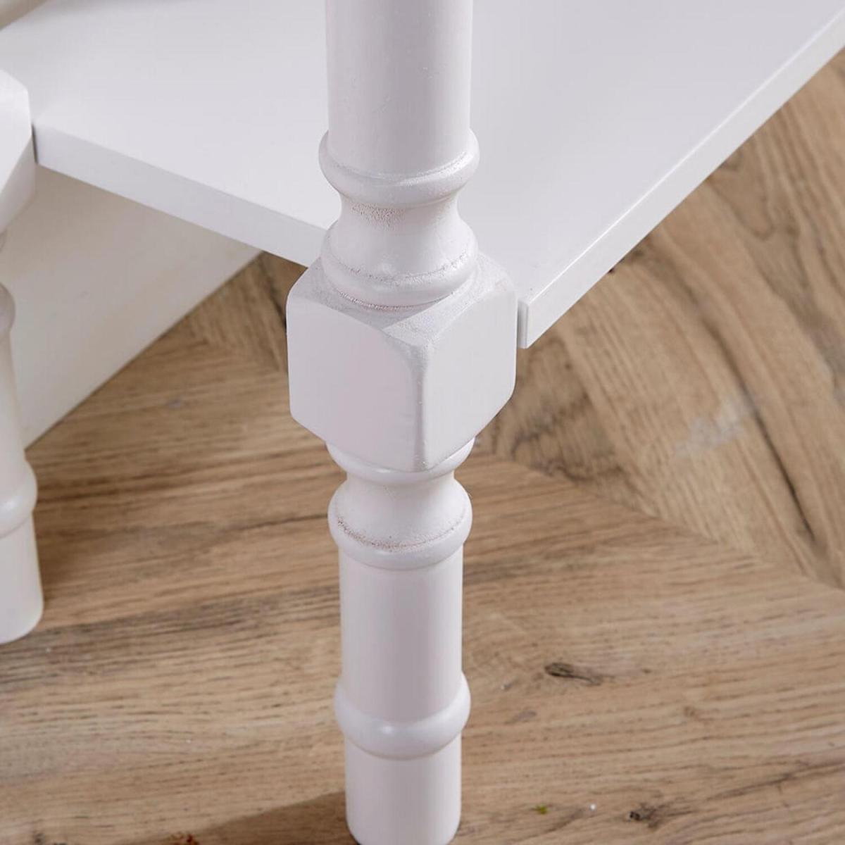 Como 2 Drawer Console Hallway Table - White – image 5