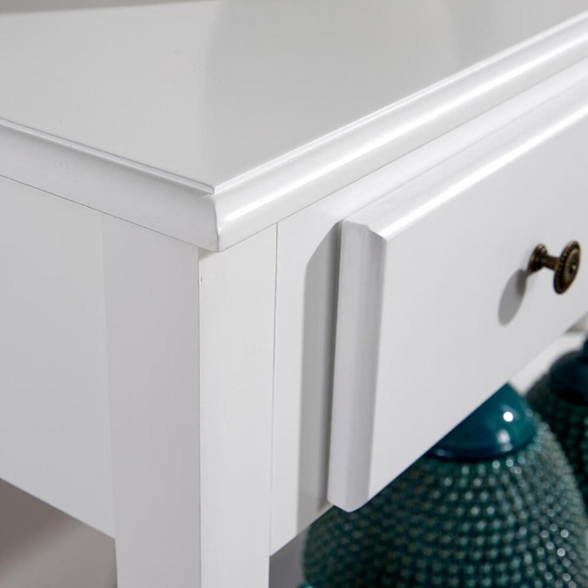 Garda 3 Drawer Hallway Console Table - White – image 7