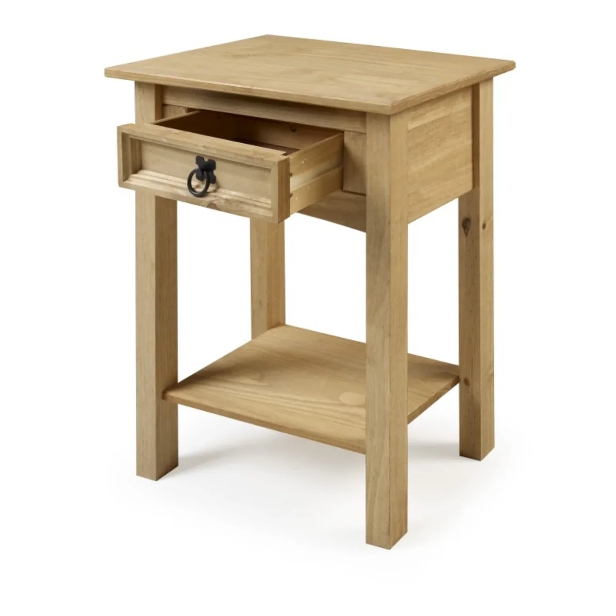 Corona 1 Drawer Console Table with Shelf - Antique Wax – image 2