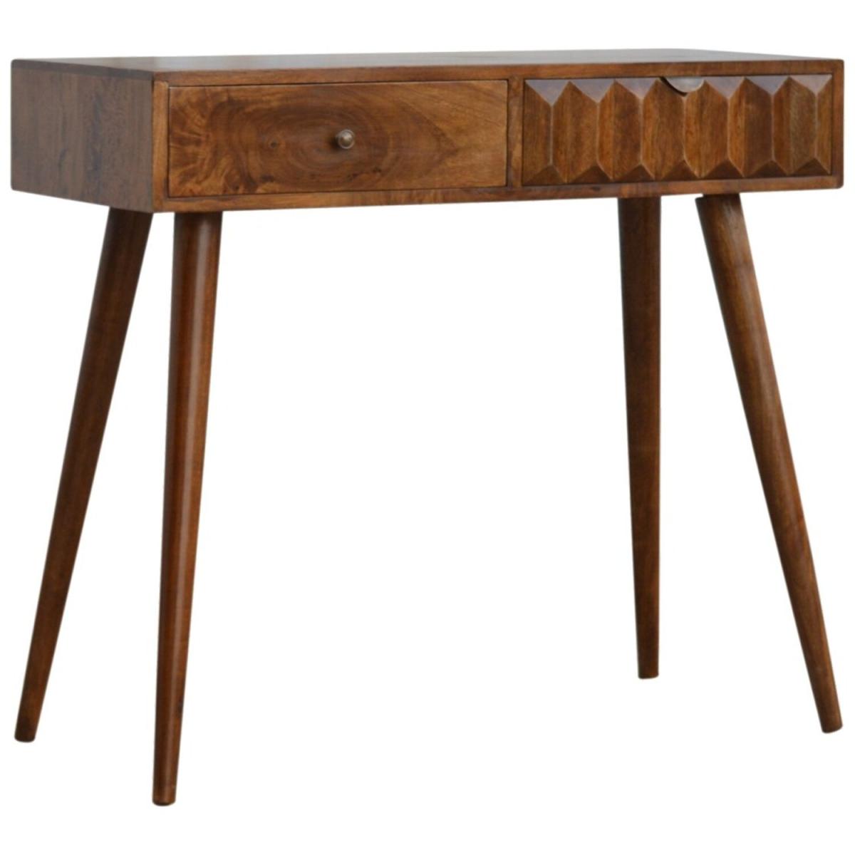 Chestnut Prism Console Table - Brown – image 2