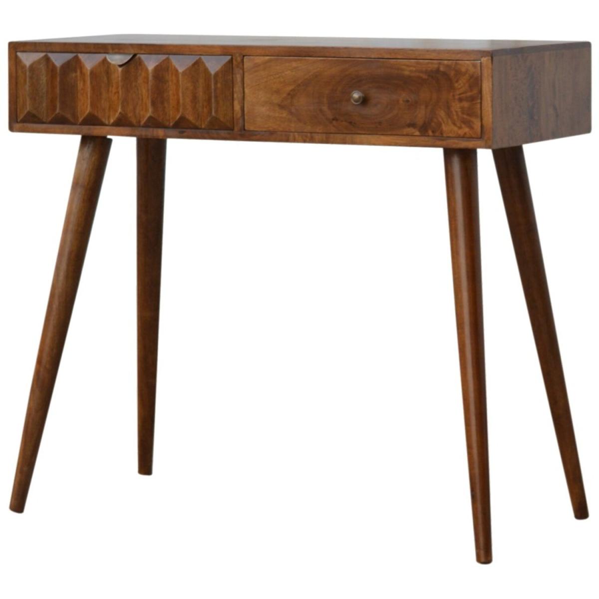 Chestnut Prism Console Table - Brown – image 3