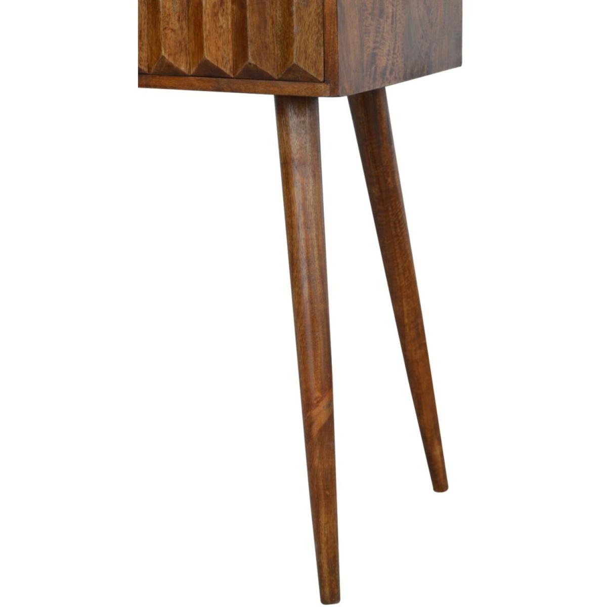 Chestnut Prism Console Table - Brown – image 5