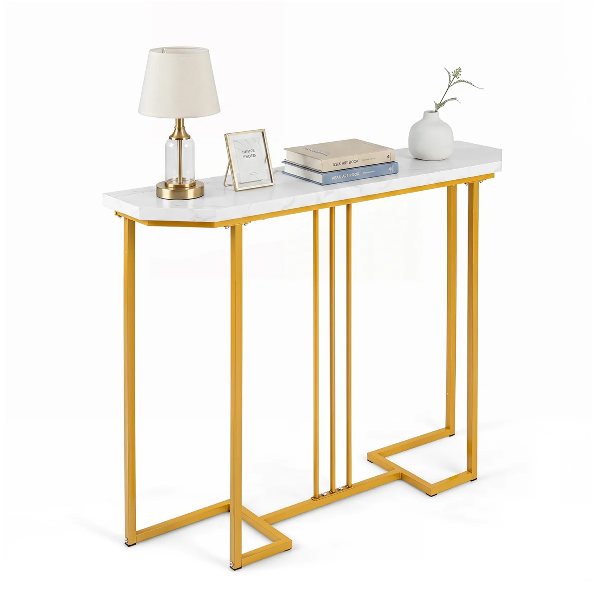 Modern Gold Console Table - Golden – image 7