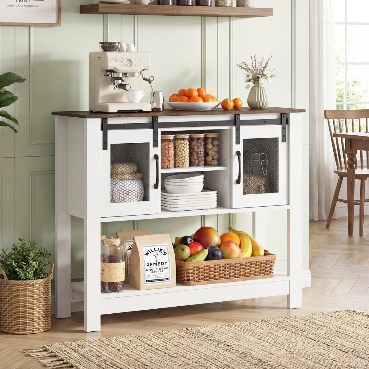 Farmhouse Entryway Storage Console Table – image 2