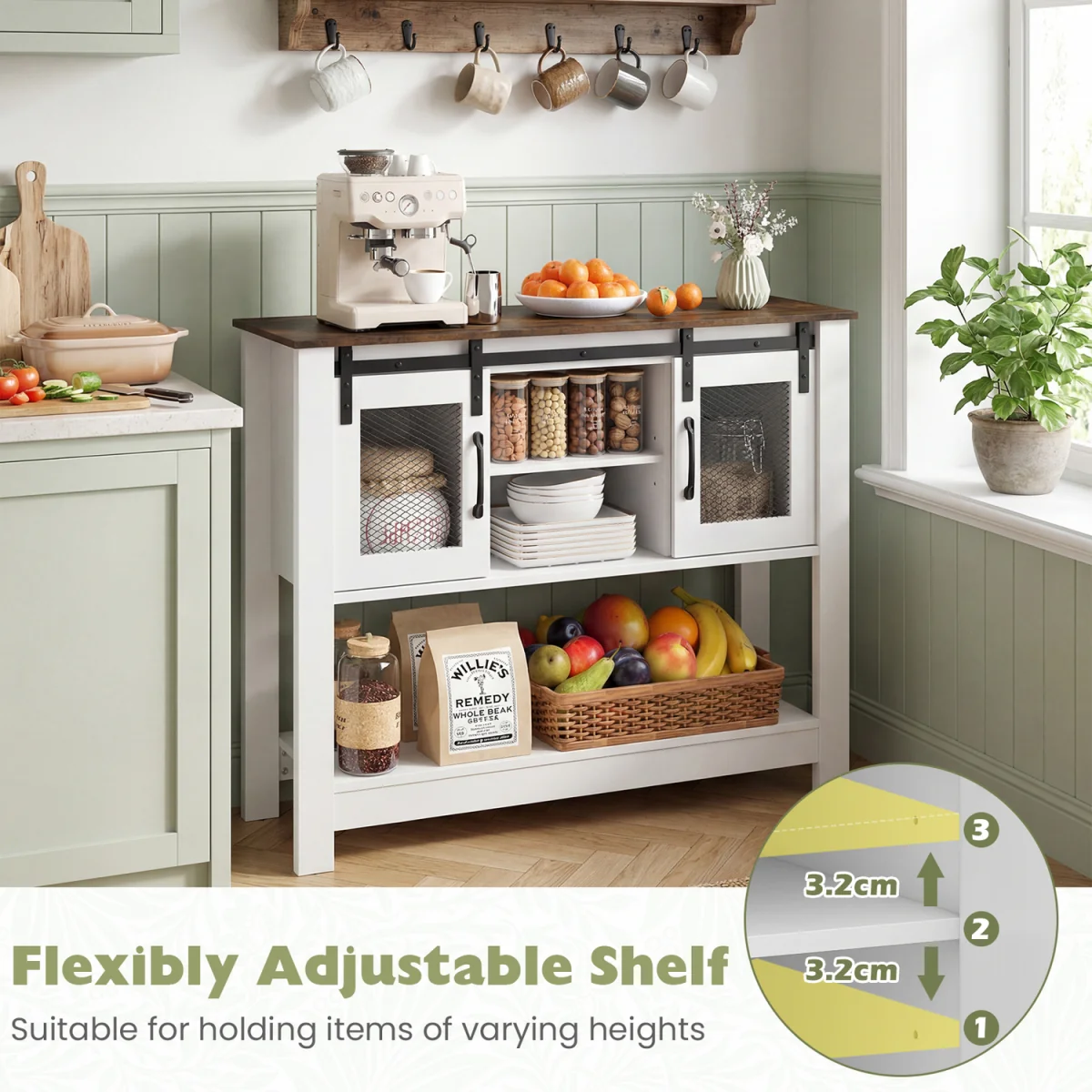 Farmhouse Entryway Storage Console Table – image 5