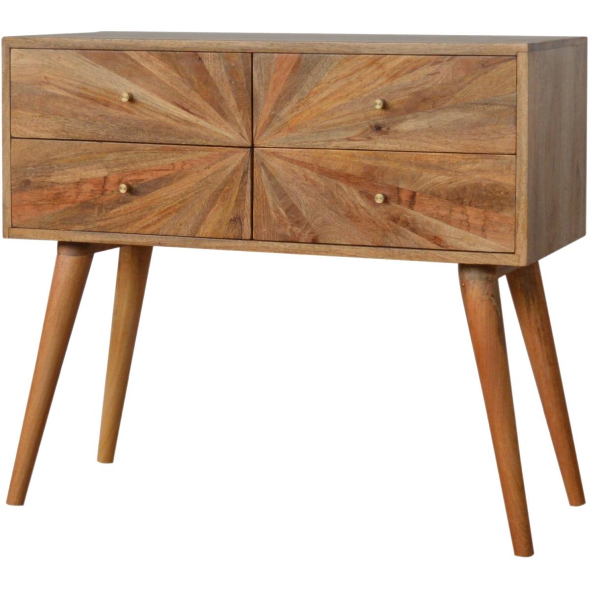 Sunrise Mango Wood Console Table - Brown – image 2