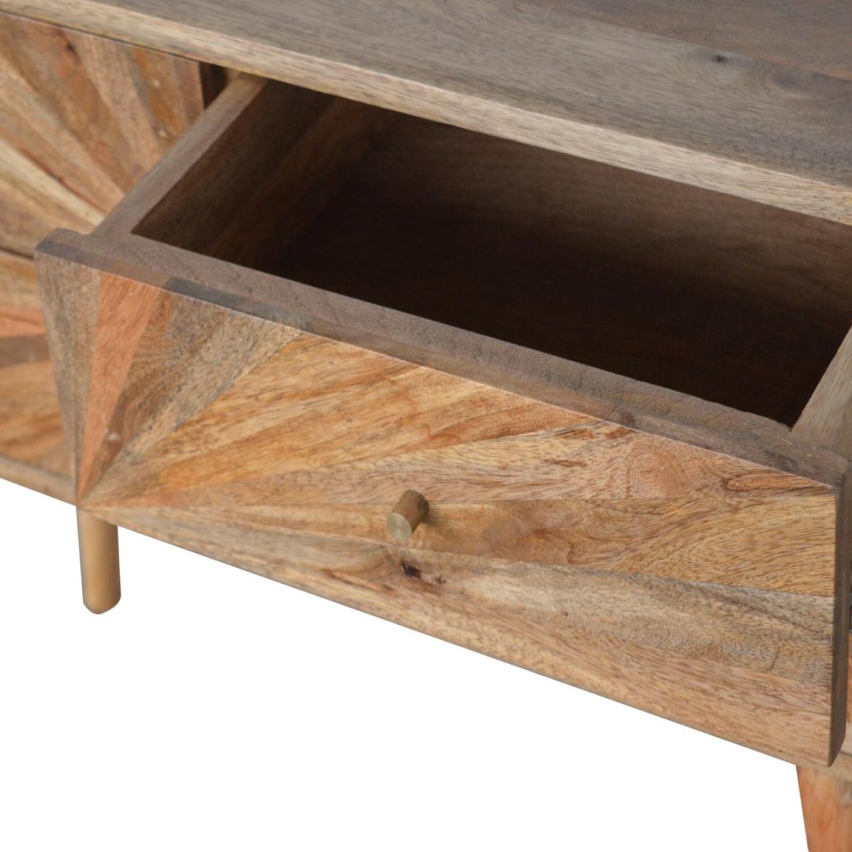 Sunrise Mango Wood Console Table - Brown – image 6