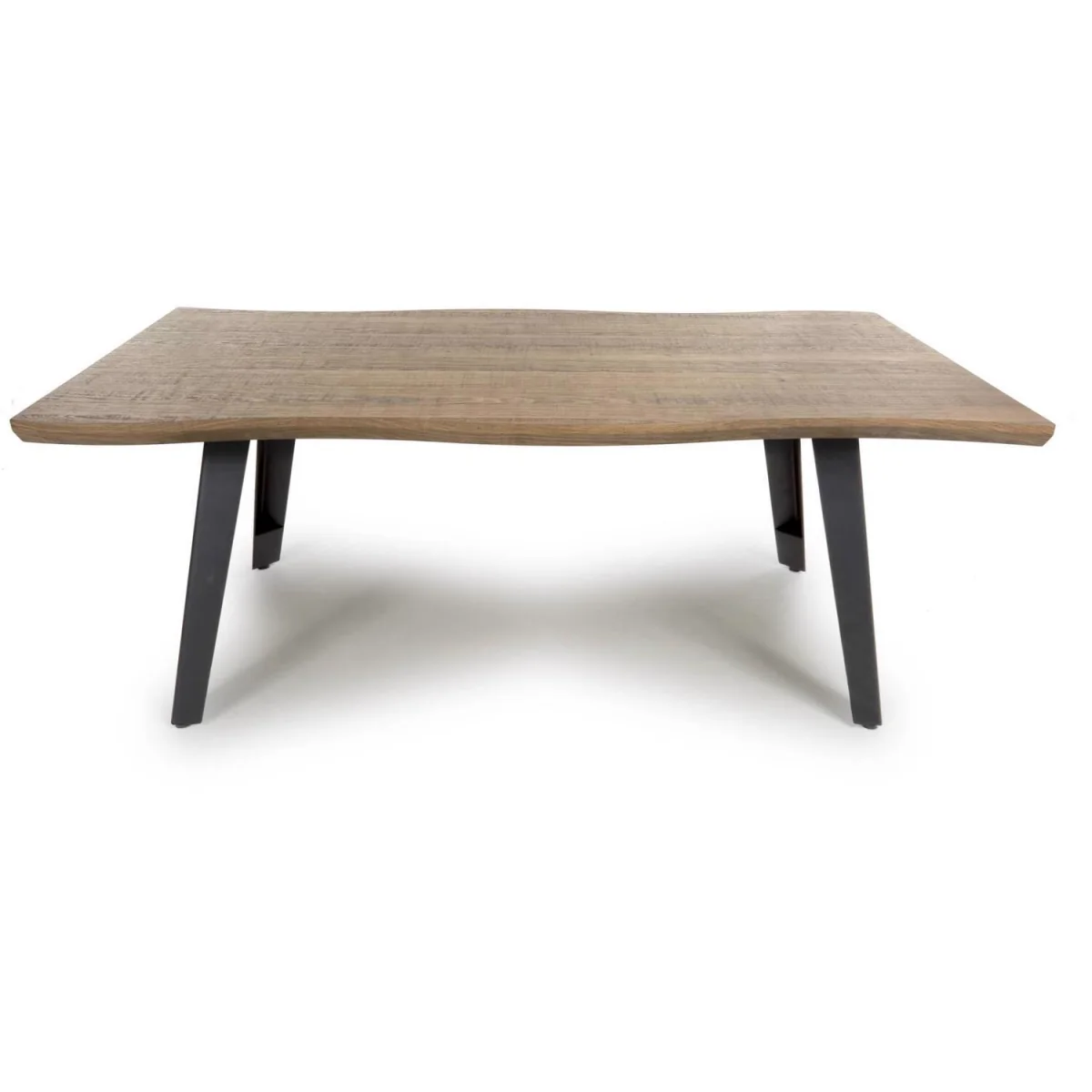 FWStyle Nassau Wave Edge Console Table Oak Effect Finish - Oak – image 4