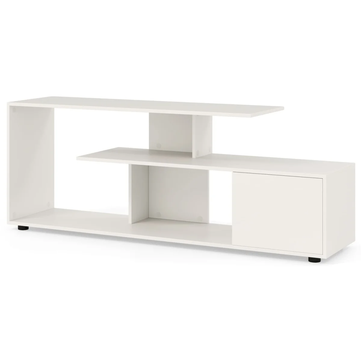 3 Tier Asymmetrical Console Table - White – image 10