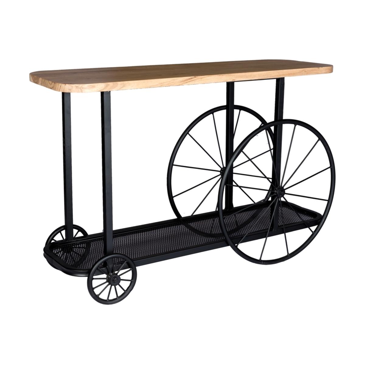 Bombay Craft Wheel Console Table - Brown