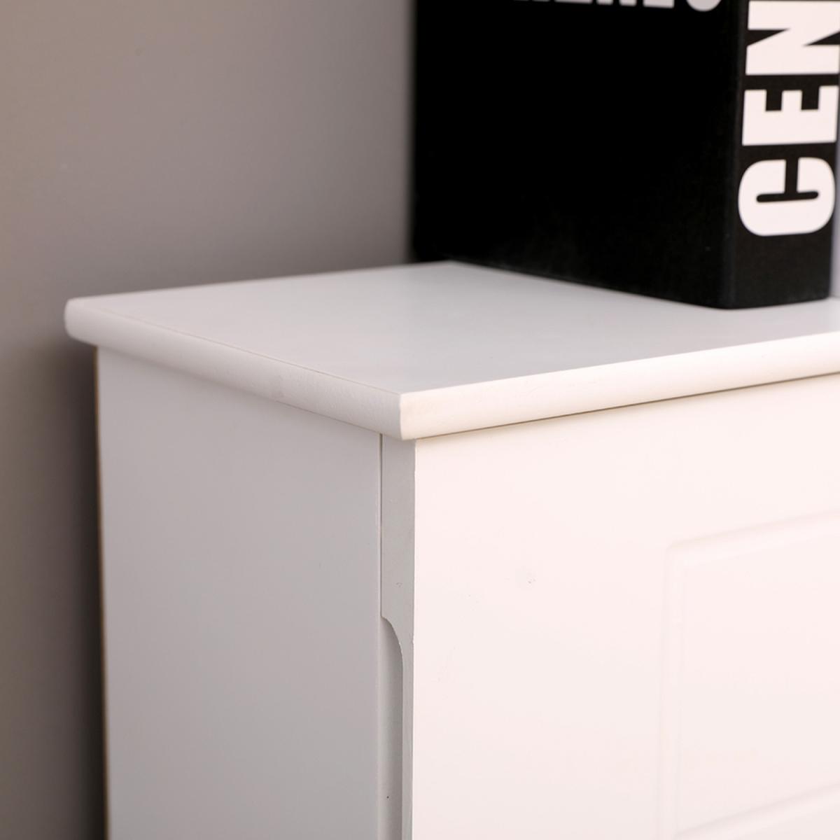 HMD Fireplace Console Tables Fireplace Surround Hidden Storage Unit - White – image 3