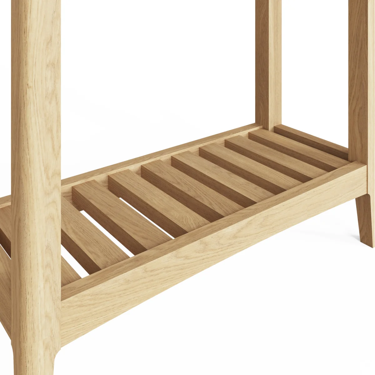 Ash 2 Drawer Console Table With Brushed Handles Full Length Low Shelf - Ash – image 6