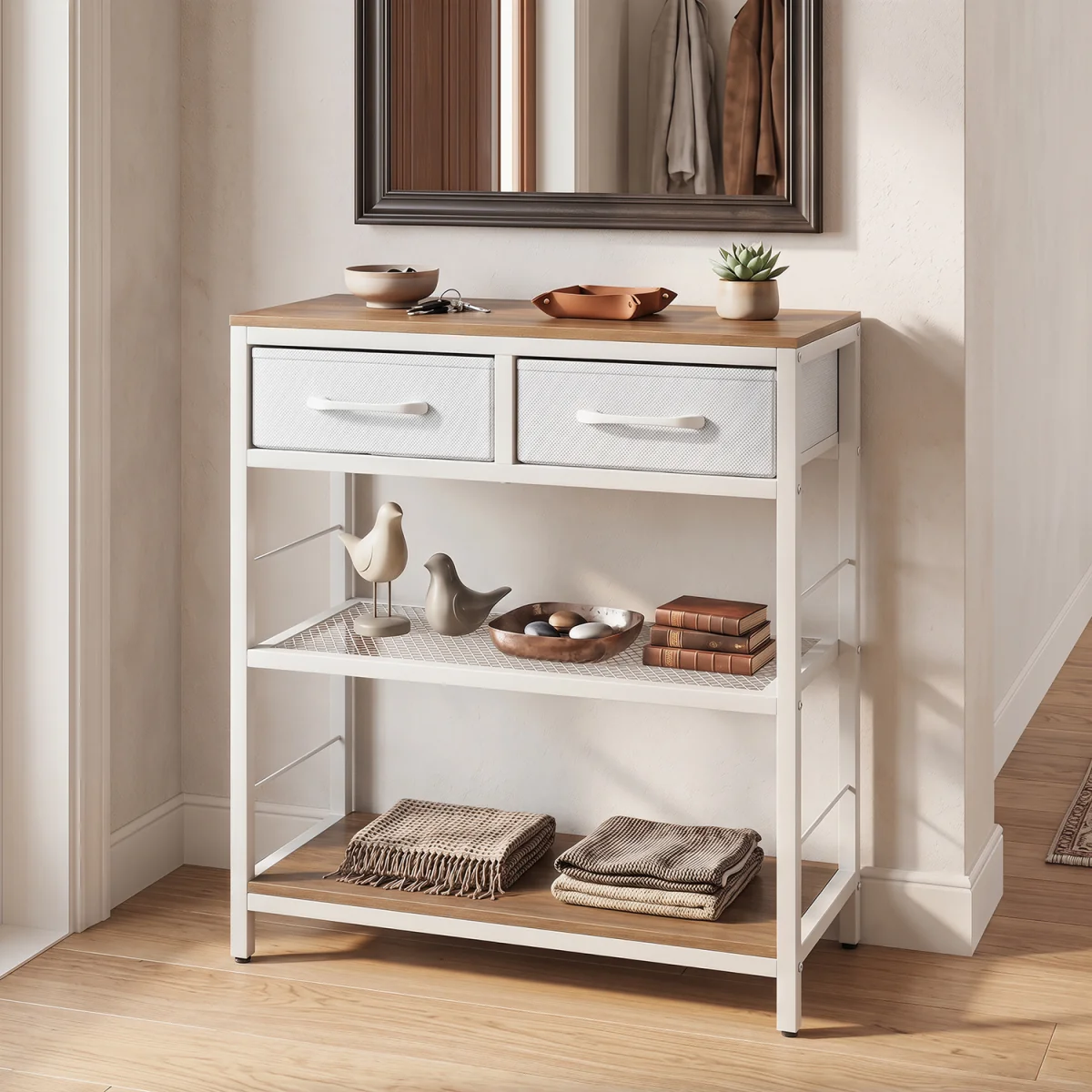 Narrow Console Table - Natural – image 11
