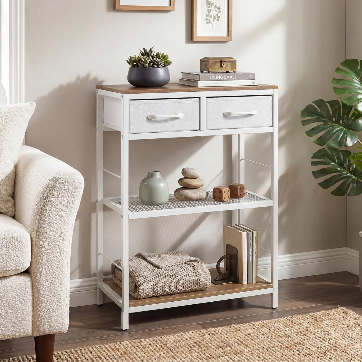 Narrow Console Table - Natural – image 3