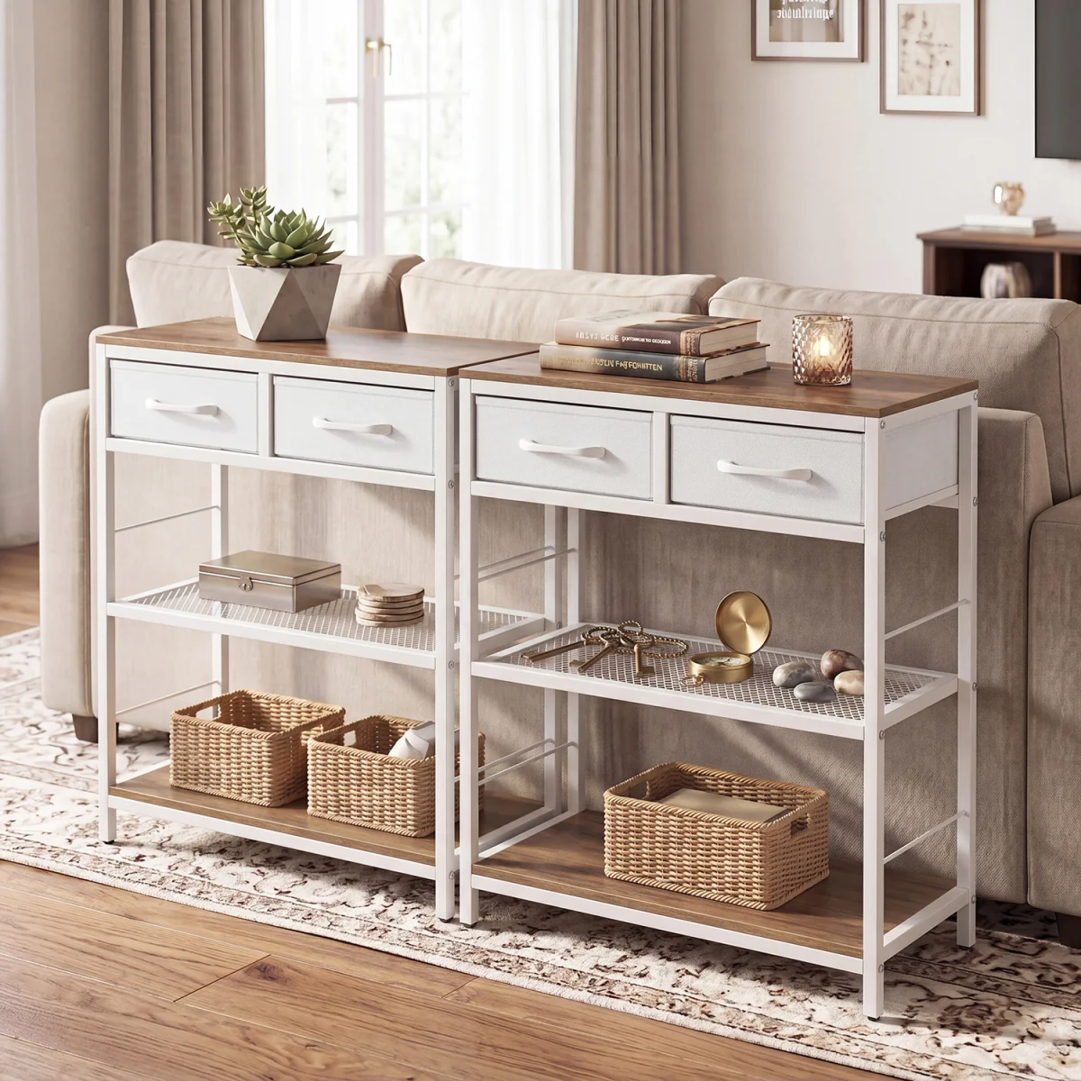 Narrow Console Table - Natural – image 10
