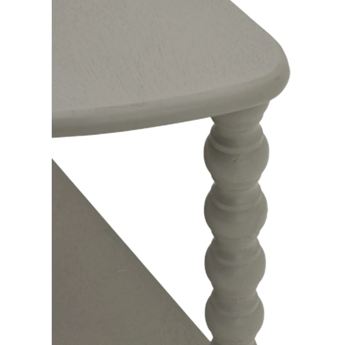Thuy Grey Half-Moon 3-Tier Wooden Console Table - Grey – image 5