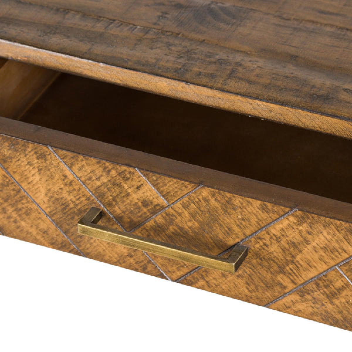 Hill Havana Gold 2 Drawer Console Table – image 3