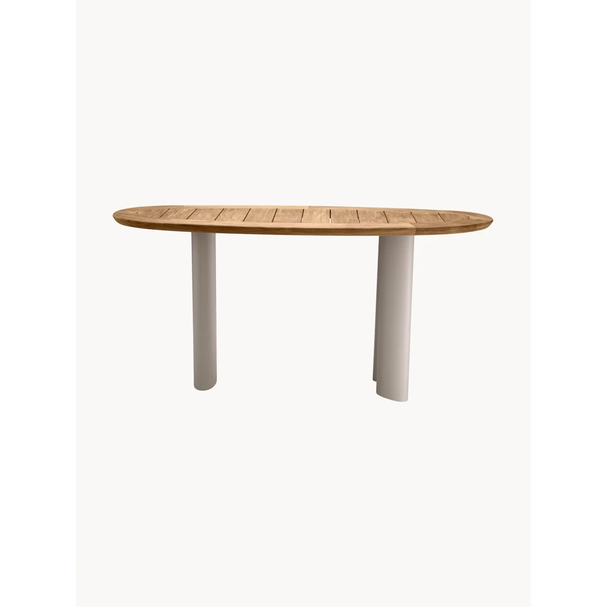 Garden Console Table Free From with Teak Wood Top – image 3