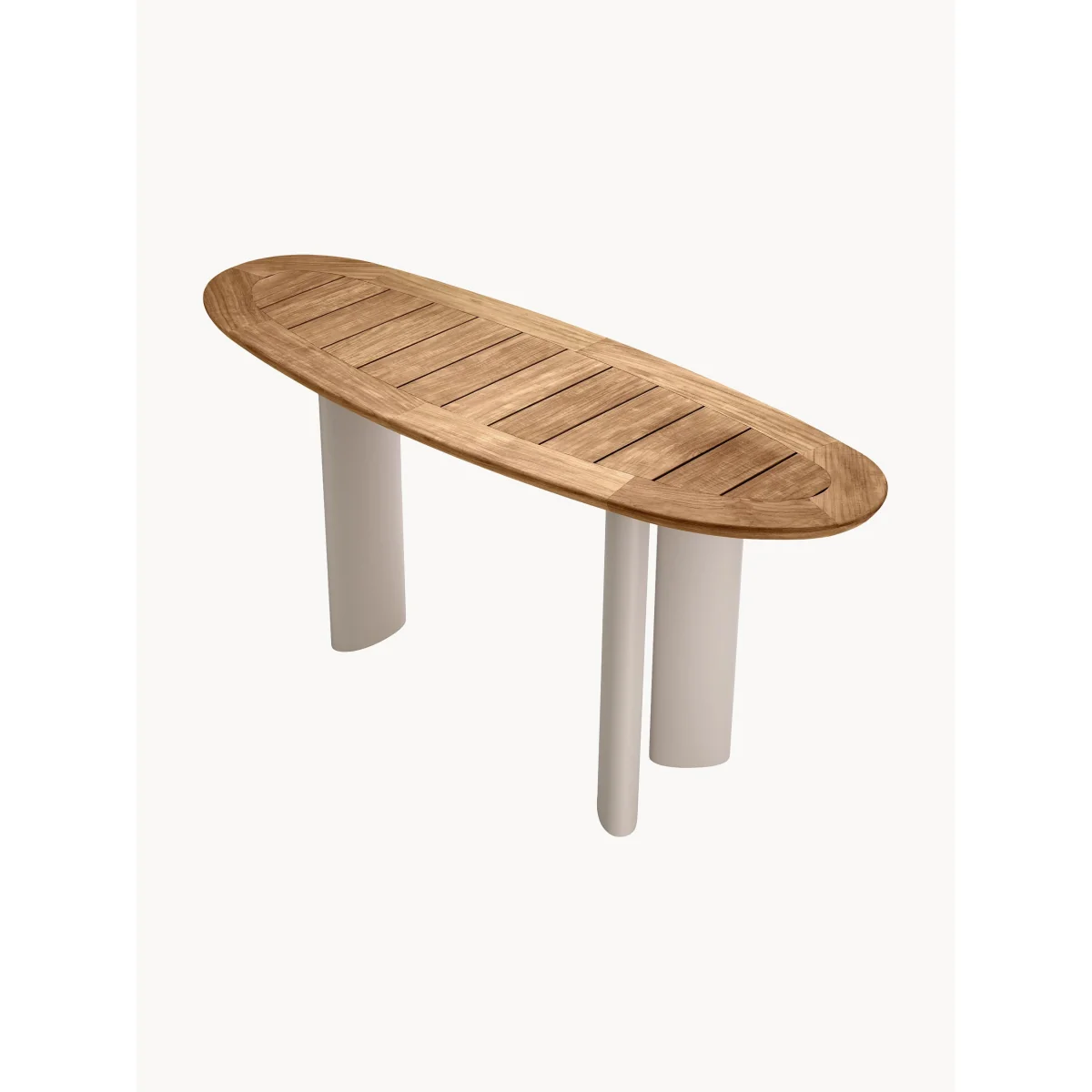 Garden Console Table Free From with Teak Wood Top – image 4