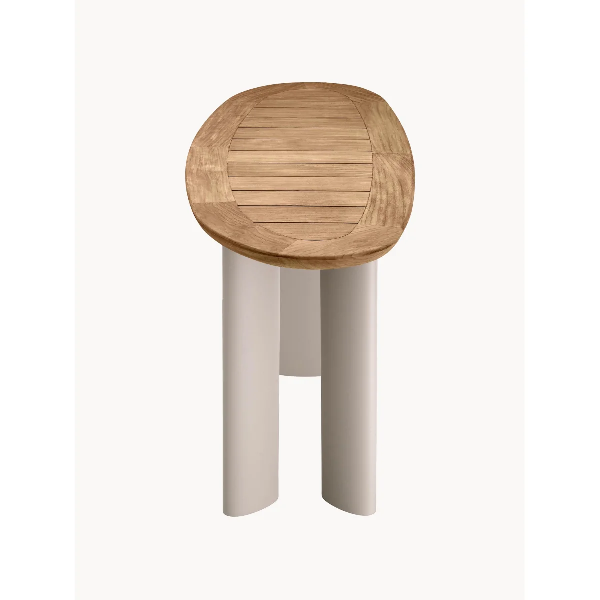 Garden Console Table Free From with Teak Wood Top – image 5
