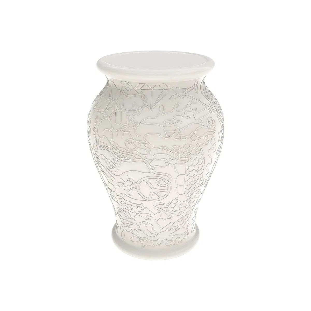 Qeeboo - Ming Vase Side Table - White