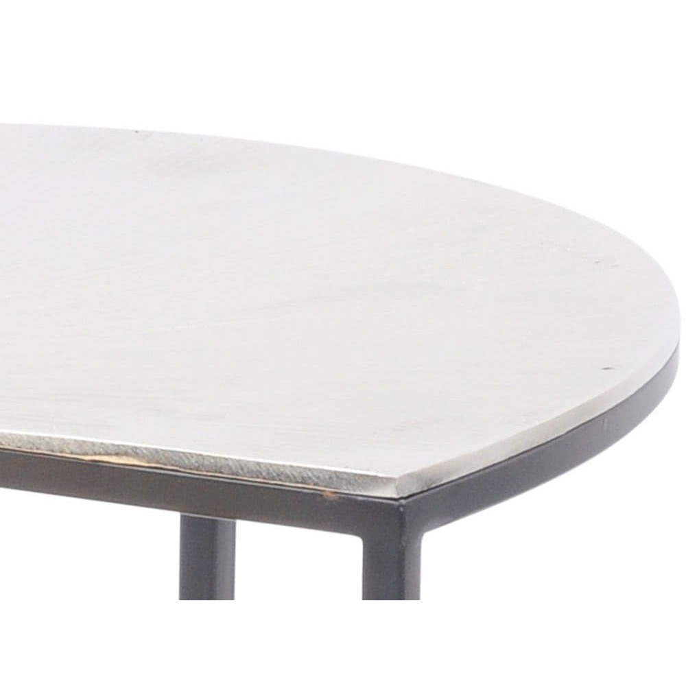 Sola Gold and Silver Starburst Nesting Side Tables – image 3