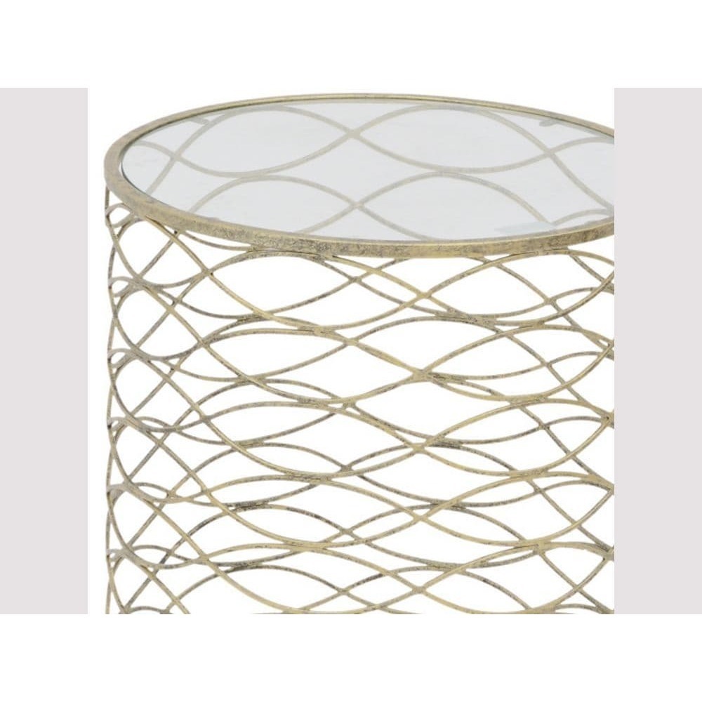 Gatsby Antique Silver Nesting Side Tables – image 3
