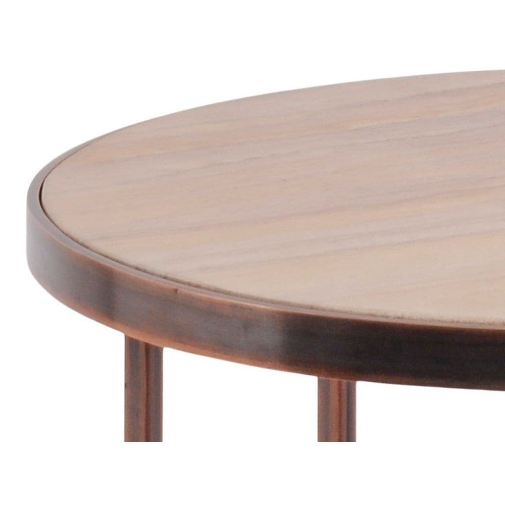 Meso Polished Sandstone Side Table – image 2