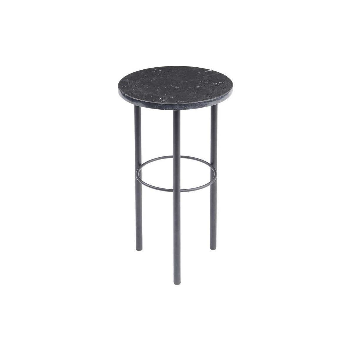 Marquina Black Marble Side Table – image 1