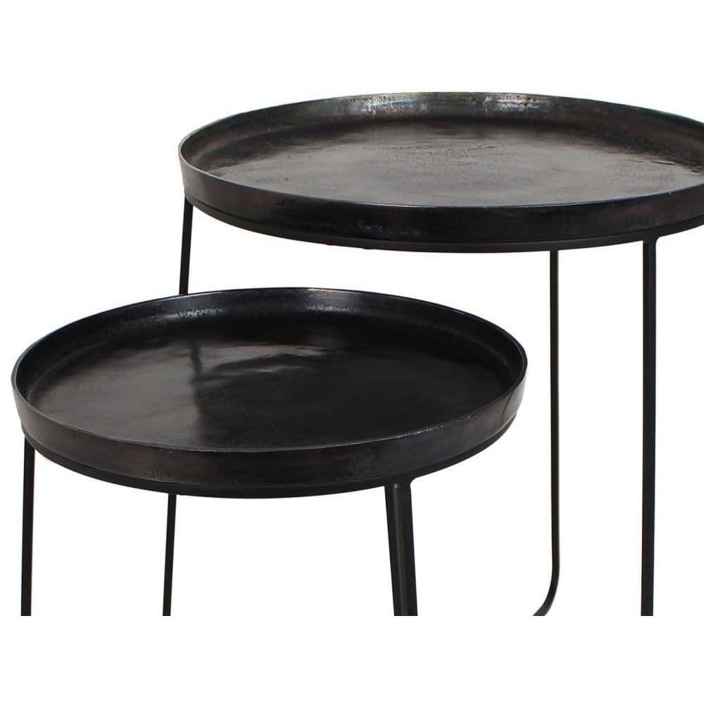 Coalbrook Black Metal Side Tables- Set of 2 – image 2