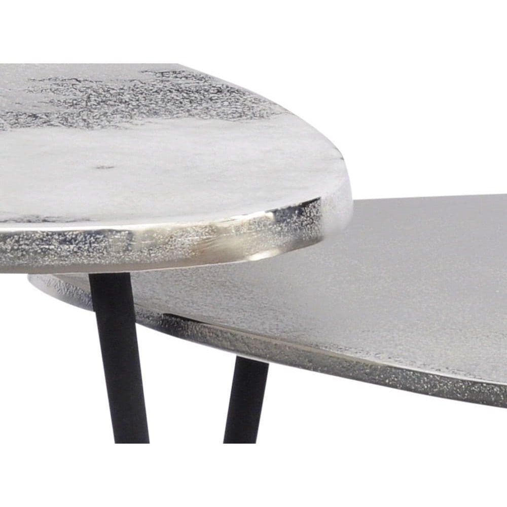 Flack Silver Metal Side Tables - Set Of 2 – image 2