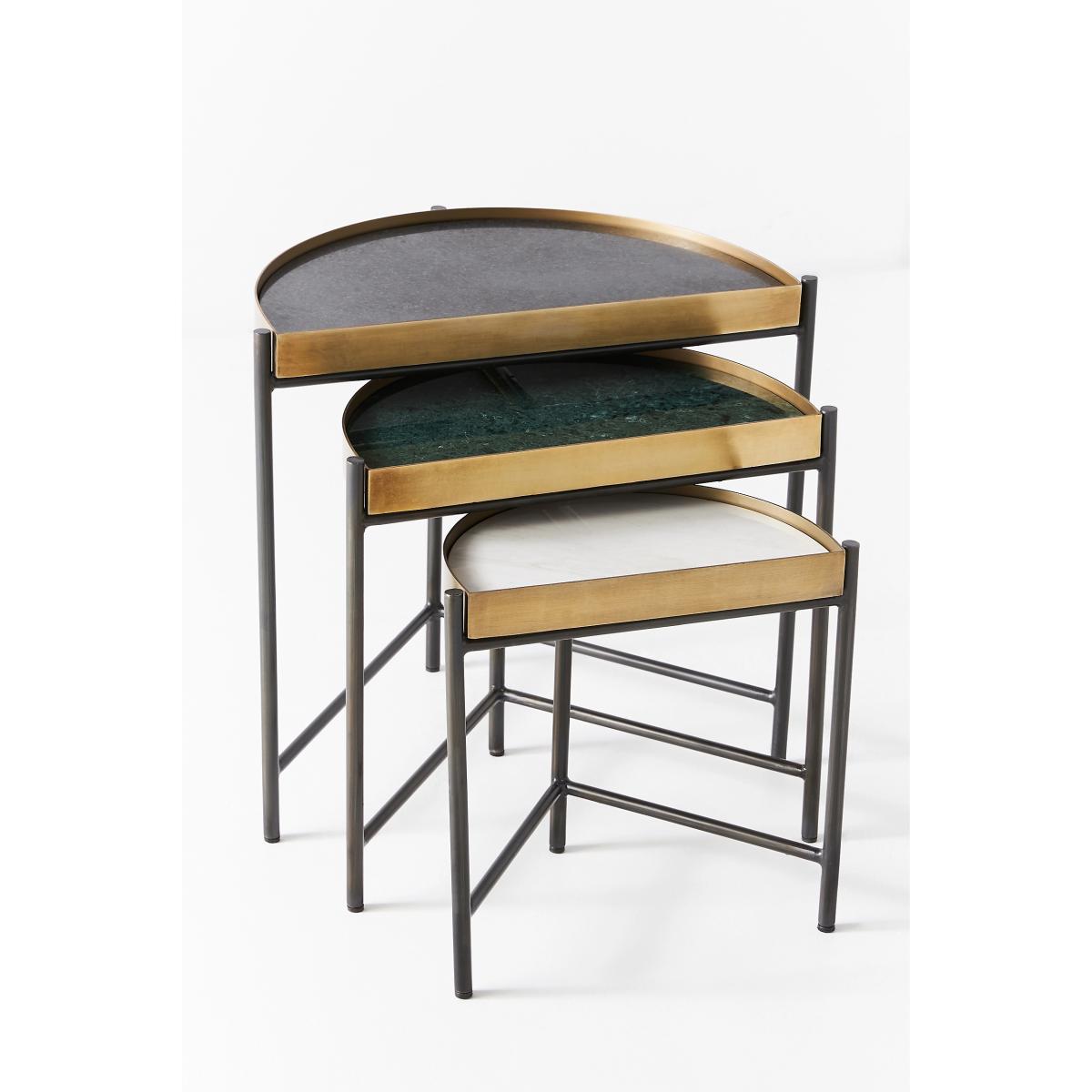 Danika Marble Nesting Table Set – image 2