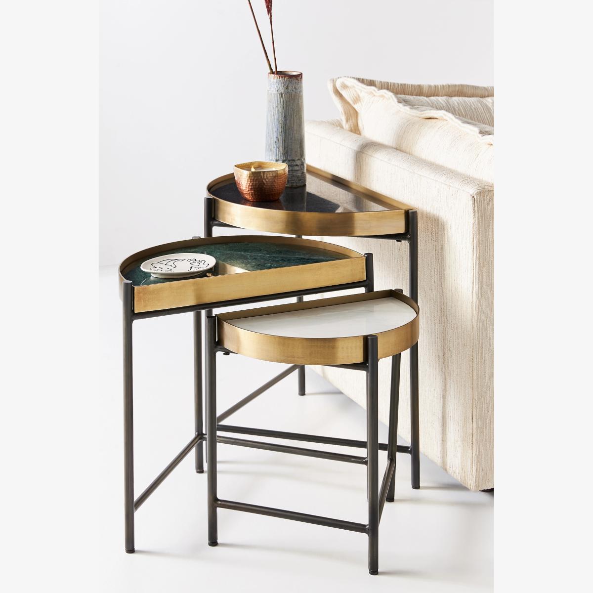 Danika Marble Nesting Table Set – image 1
