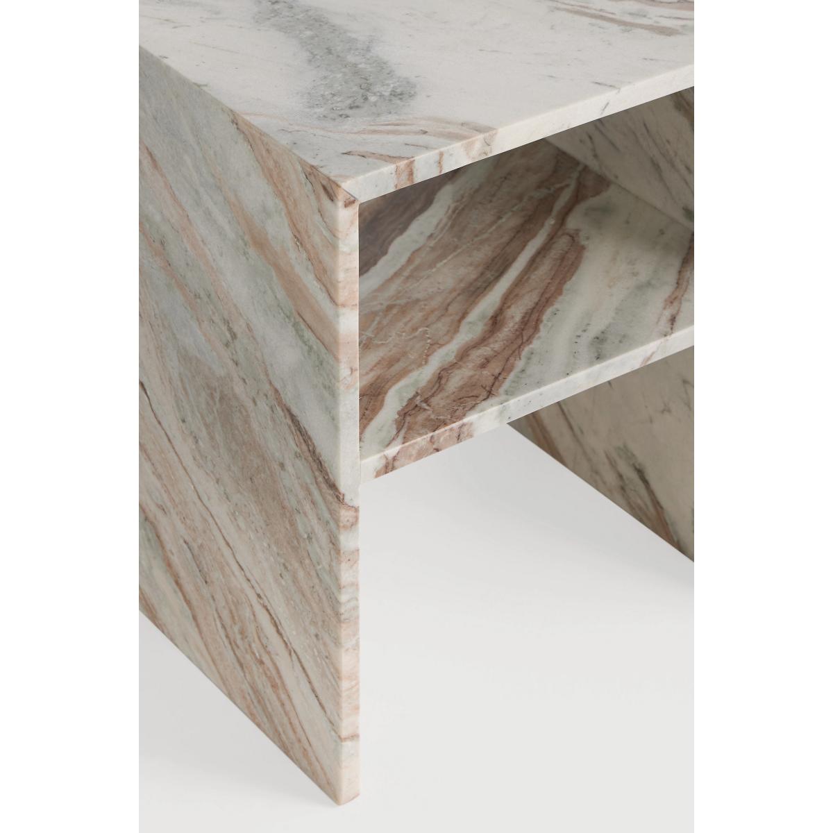 Gia Marble Open Side Table – image 2