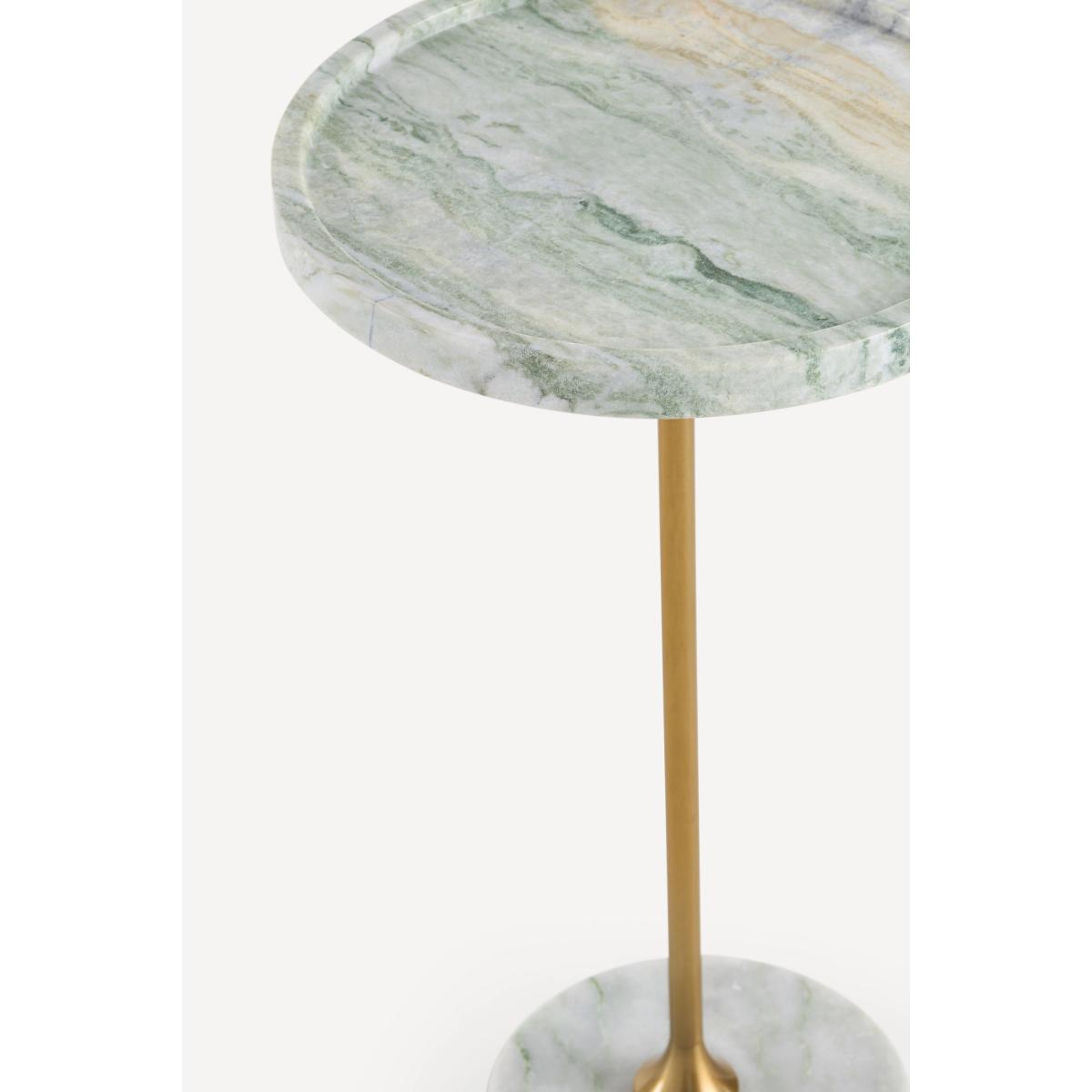 Swirling Marble Side Table – image 4