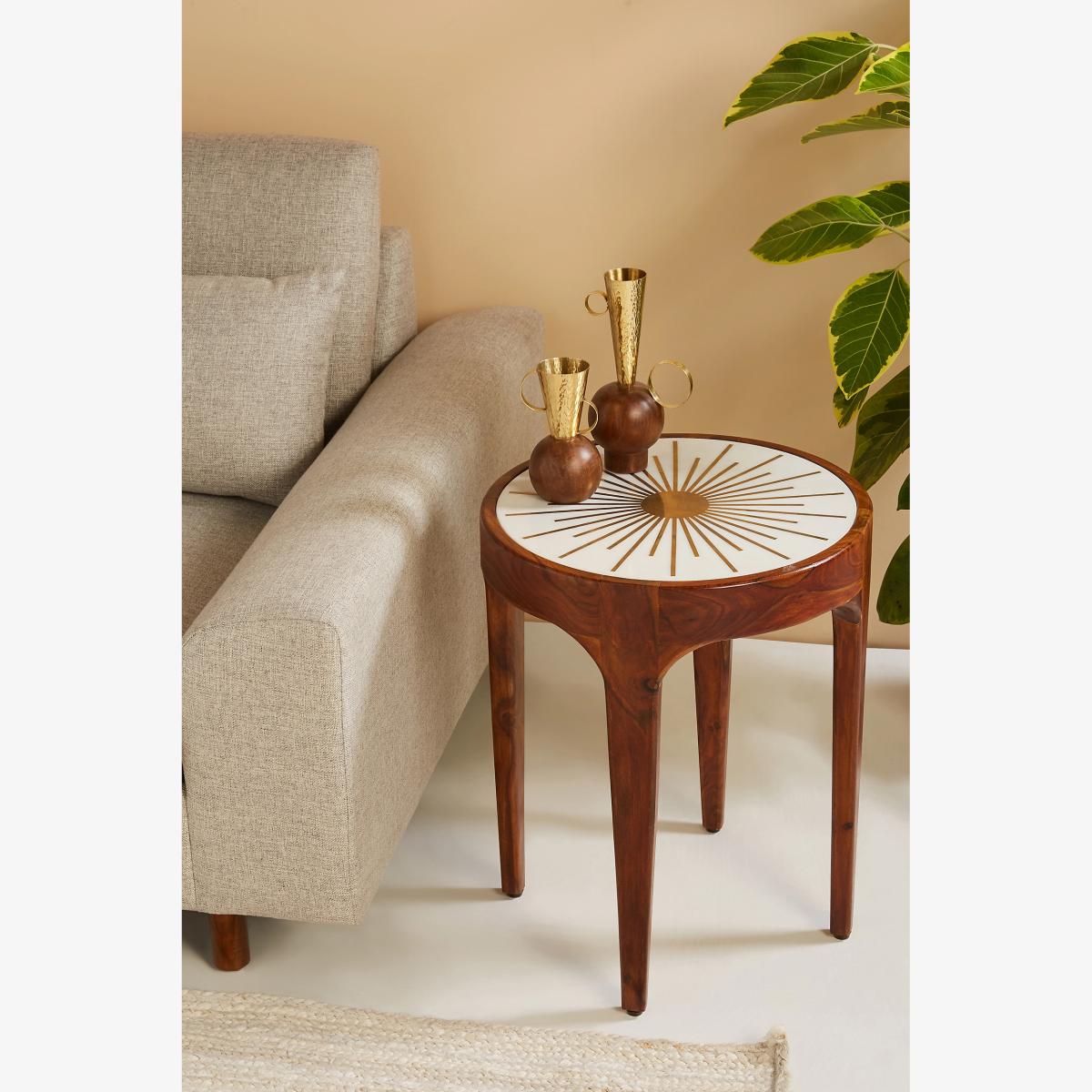 Starburst Round Side Table – image 1