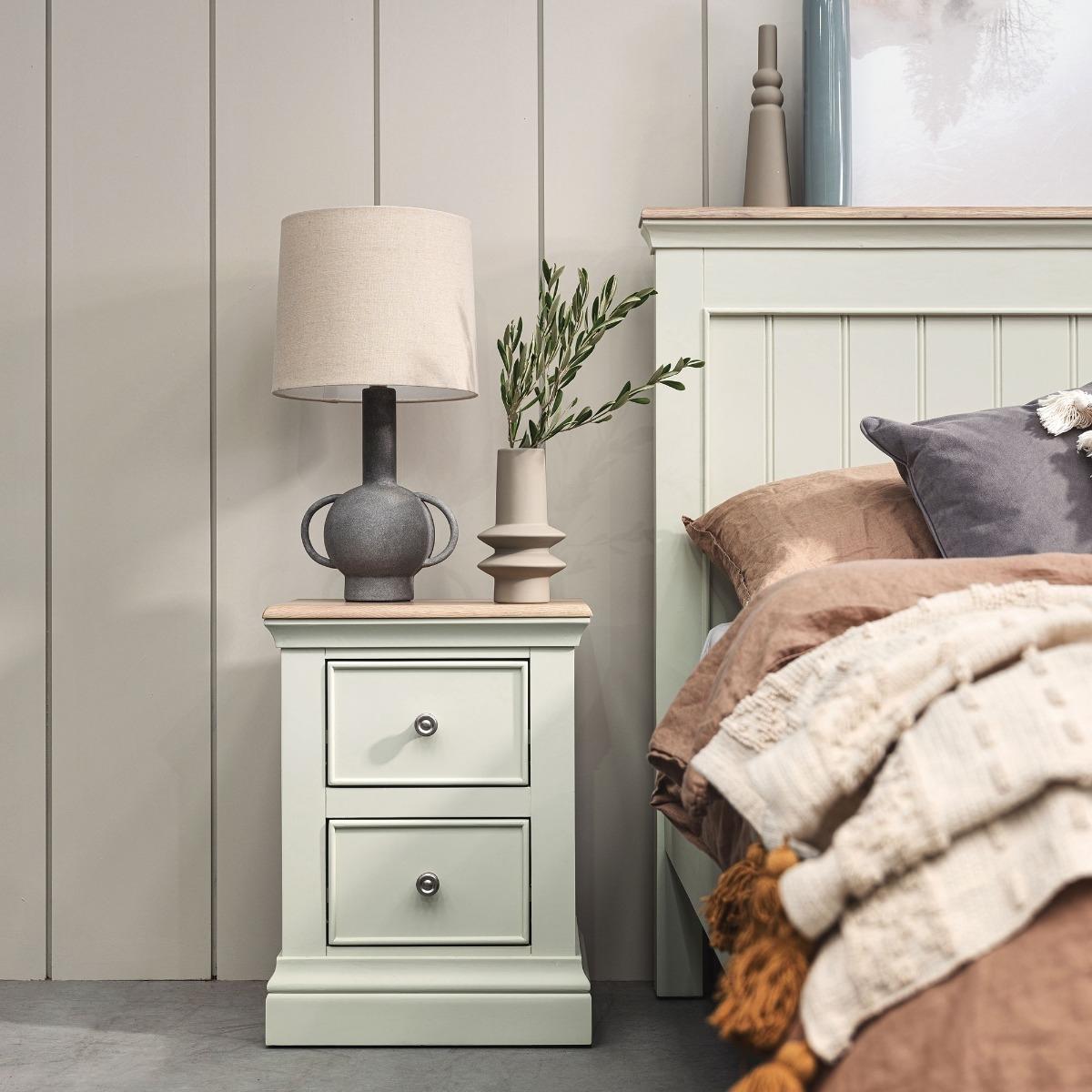 Staithes Mini Bedside Table, Neutral Oak Wood | Barker & Stonehouse – image 2