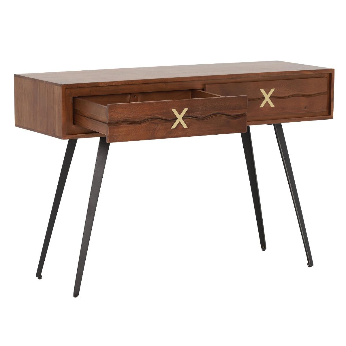 Kriss Console Table, Brown Wood | Barker & Stonehouse – image 3