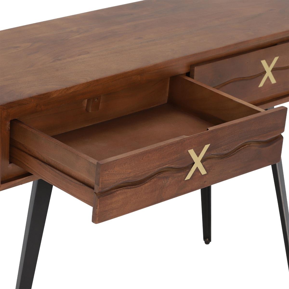 Kriss Console Table, Brown Wood | Barker & Stonehouse – image 4