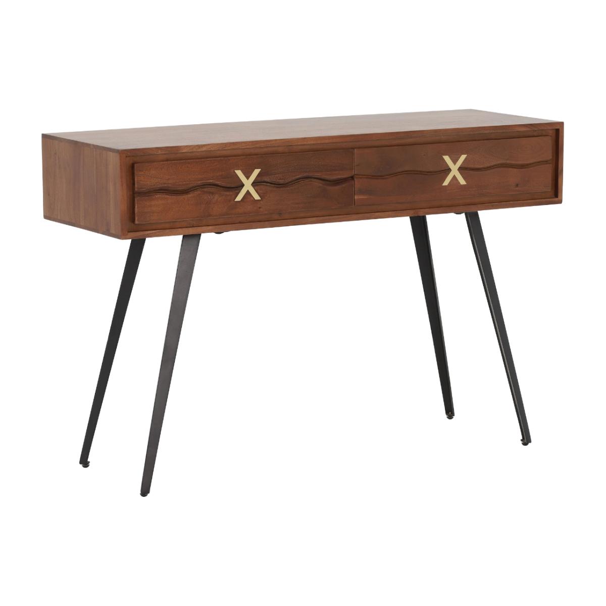 Kriss Console Table, Brown Wood | Barker & Stonehouse – image 1