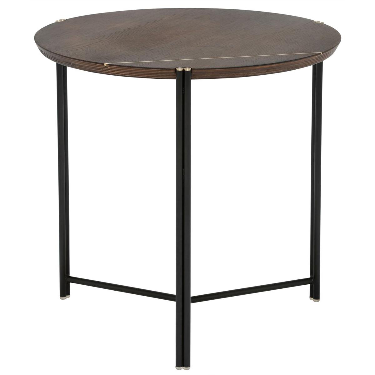 Trio Small End Table, Brown Oak Wood | Barker & Stonehouse – image 2