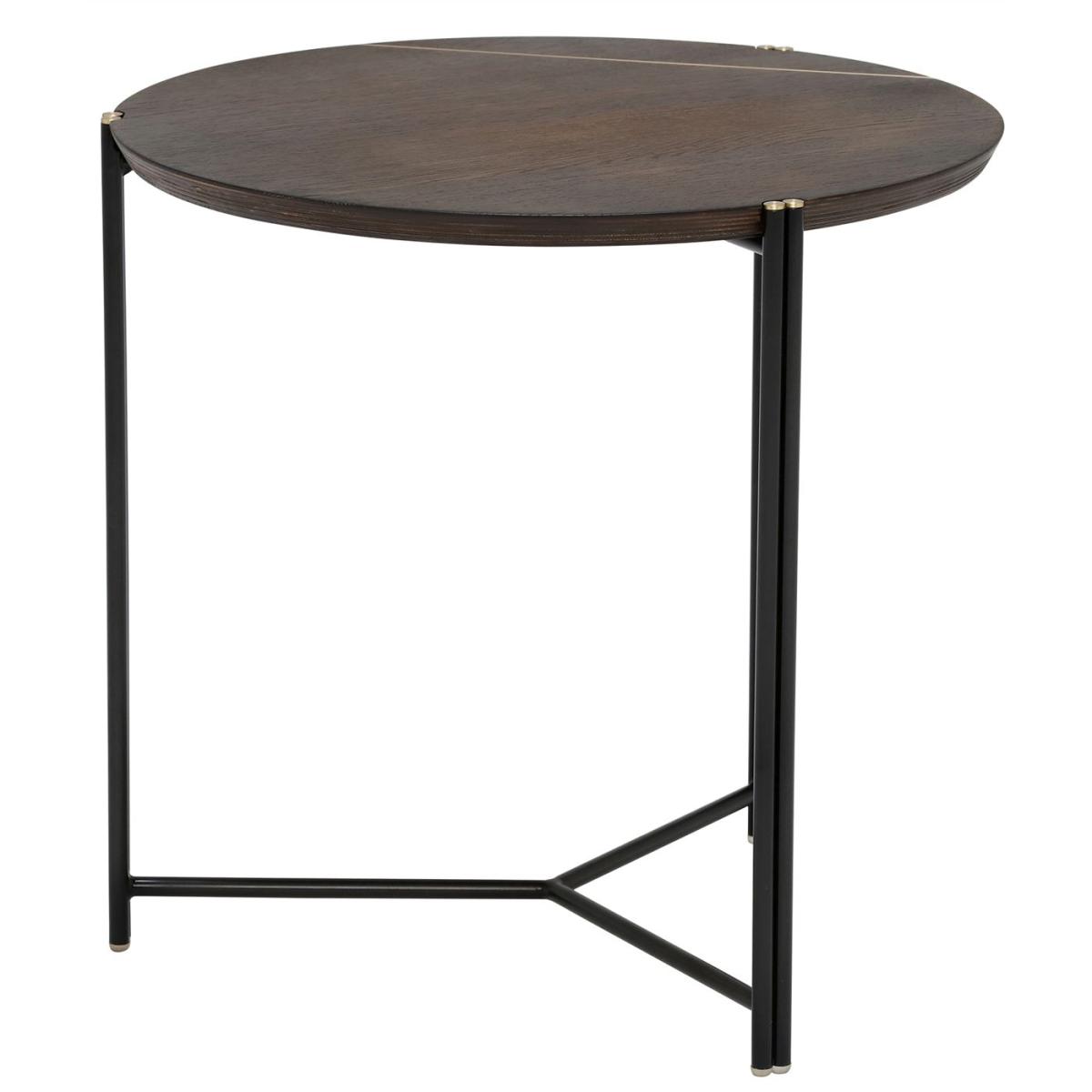 Trio Small End Table, Brown Oak Wood | Barker & Stonehouse – image 6
