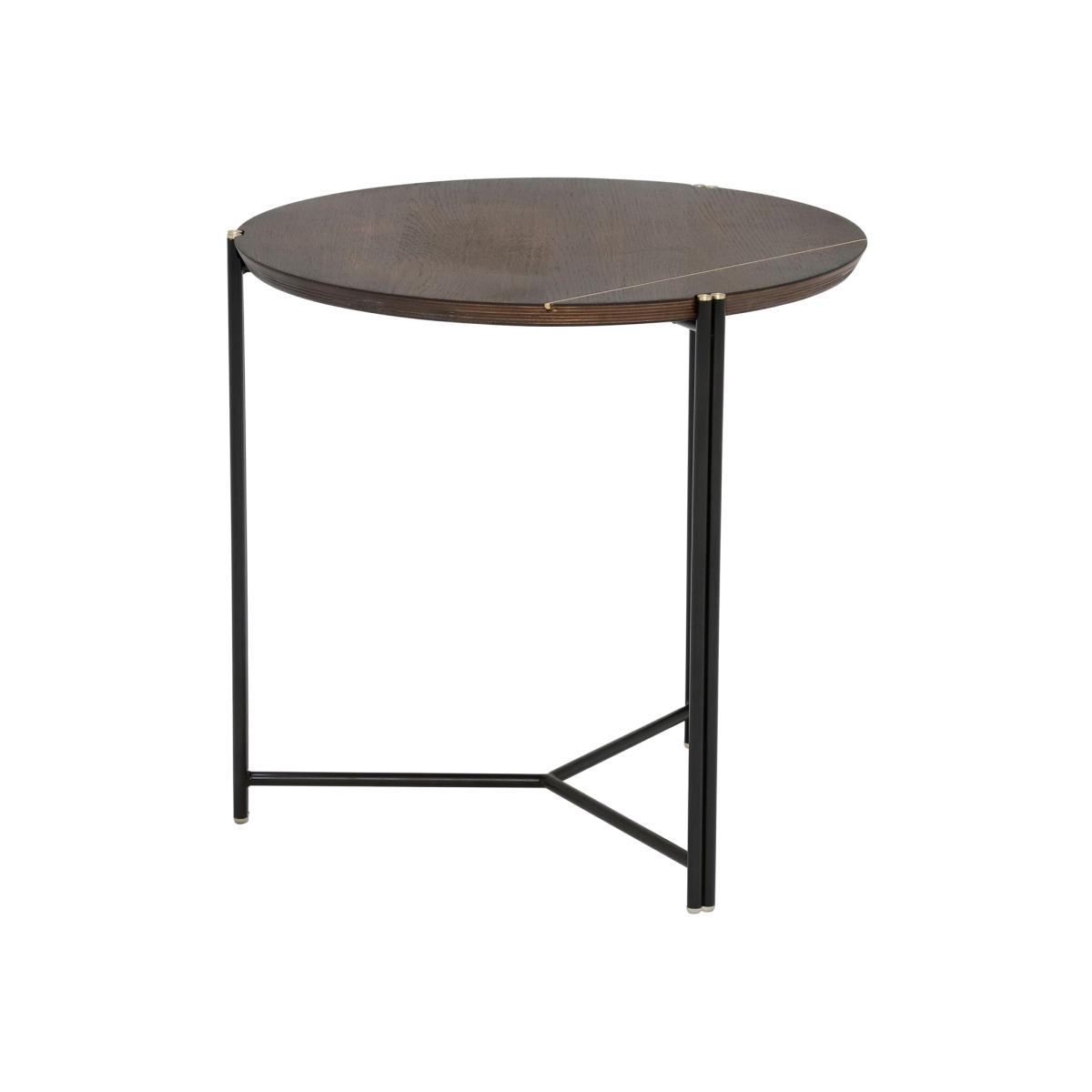 Trio Small End Table, Brown Oak Wood | Barker & Stonehouse – image 1