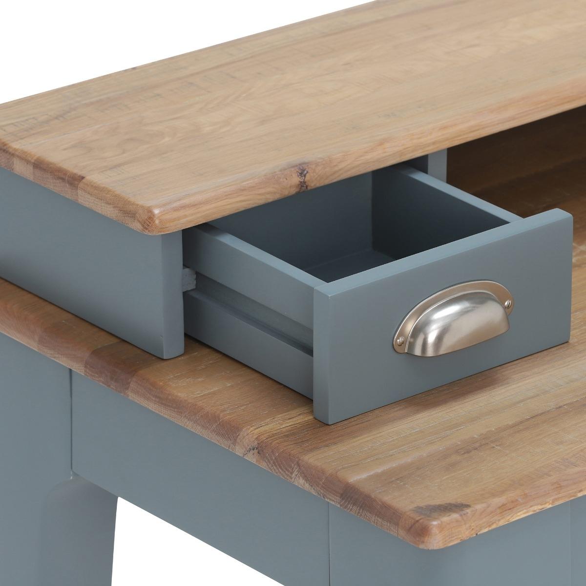 Craster Desk Table, Grey Oak Wood | Barker & Stonehouse – image 4