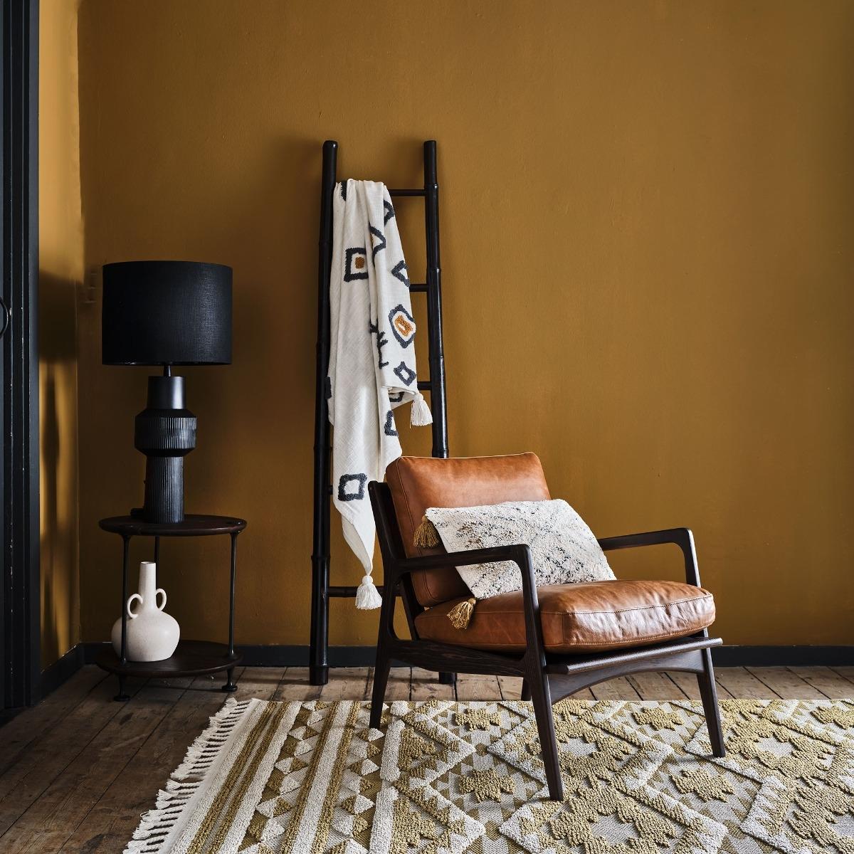 Chandra Round End Table, Brown Oak Wood | Barker & Stonehouse – image 2