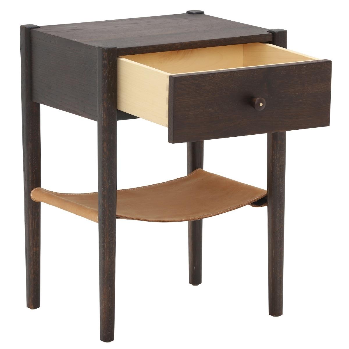 Suraya Bedside Table, Brown Oak Wood | Barker & Stonehouse – image 4